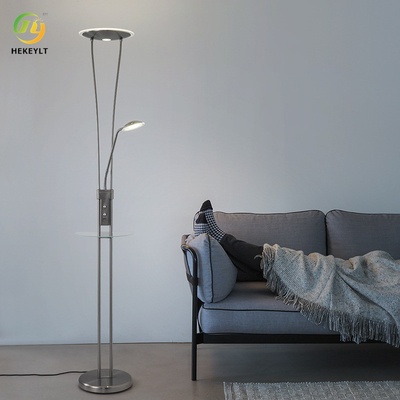 Postmodern Modern Minimalis Metal Lampu LED Mewah Double Head Adjustable Lampu Lantai Bacaan