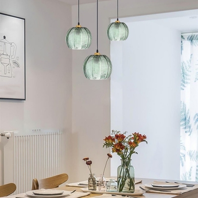 JYLIGHTING Restoran Nordic Pendant Light Hotel Kreatif Studio Kamar Tidur Pohon Daun Kaca Lampu