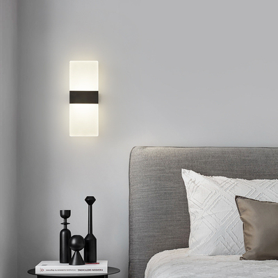 Modern sederhana persegi panjang lampu dinding LED transparan kamar tidur ruang tamu restoran hotel