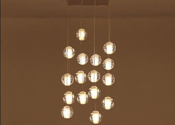 10cm / 20cm Dekorasi Rumah G4 LED Bubble Crystal Ball Pendant Light