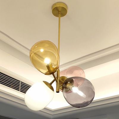 Balon Kreatif Sederhana Panjang 48cm Lampu Liontin Kaca Berwarna