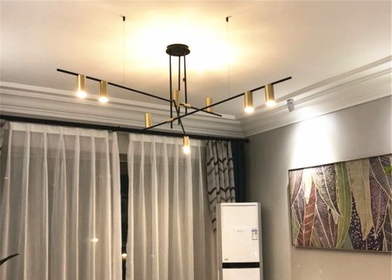 110V 123 * 55mm LED Modern Hanging Chandelier Untuk Ruang Makan