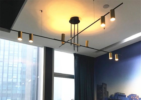 110V 123 * 55mm LED Modern Hanging Chandelier Untuk Ruang Makan