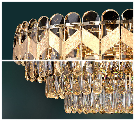 Dekoratif Fancy Dining Modern Led Crystal Chandelier Tinggi 32cm