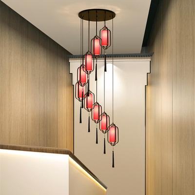 Kain Besi Besar Nodic Art Modern Pendant Light Untuk Ruang Tamu