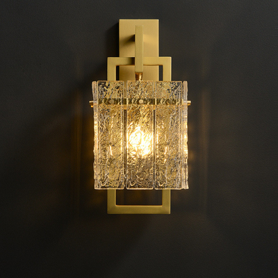 E14 Lampu Dinding Kristal Kreatif Hunian H39cm Kontrol Saklar