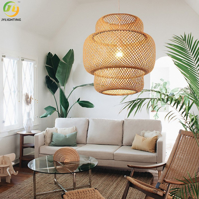 Nordic Bambu Modern Pendant Light Rumah Dekoratif Dalam Ruangan 85V